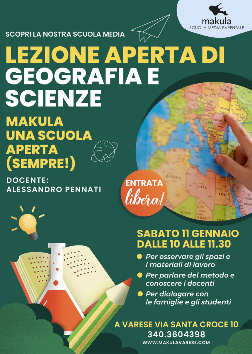 Lezioni aperte Makula geografia Lezioni aperte di Scienze e geografia